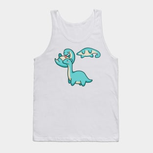 Silly dinos, long neck, Dinosaurus. Tank Top